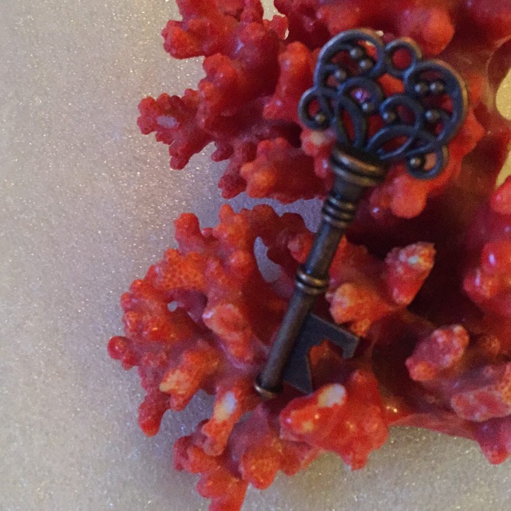 Copper Key Pendent - image 1